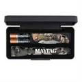 AA Camo Mini MagLite  W/ Buck  Bantam BBW Camo Lockback Knife